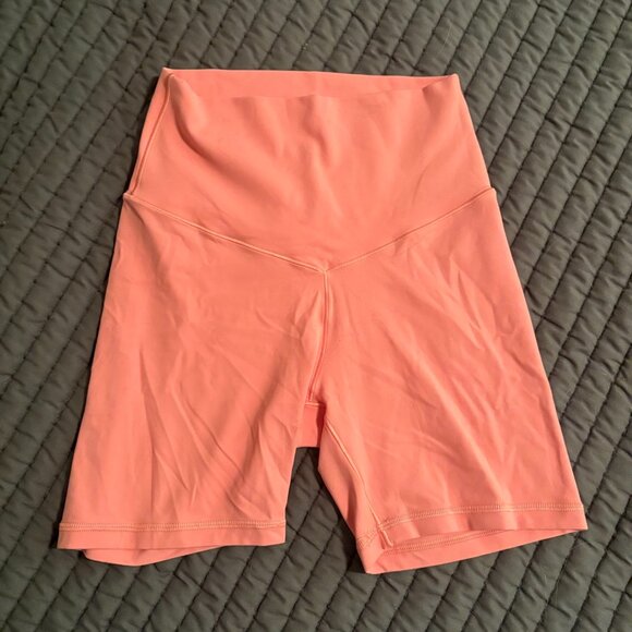 Aerie OFFLINE Real Me XTRA 5" Bike Shorts Small – Coral Pink, Excellent - Picture 2 of 2